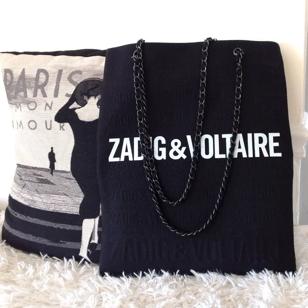 Zadig & Voltaire Tote with Chain Straps